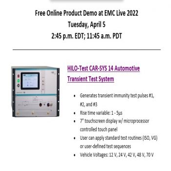 HILO TEST CAR SYS 14 I Demo