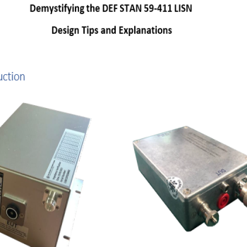 Demystifying the DEF STAN 59-411 LISN Design Tips and Explanations