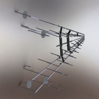 STLP 9128 E special - 80-1700 MHz Stacked Log Periodic Antenna