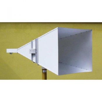 Modelo 3D de la antena Horn de doble joroba (DRHA) propuesta