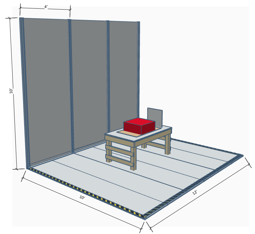 Gallery Floor Ground Plane & Vertical Wall