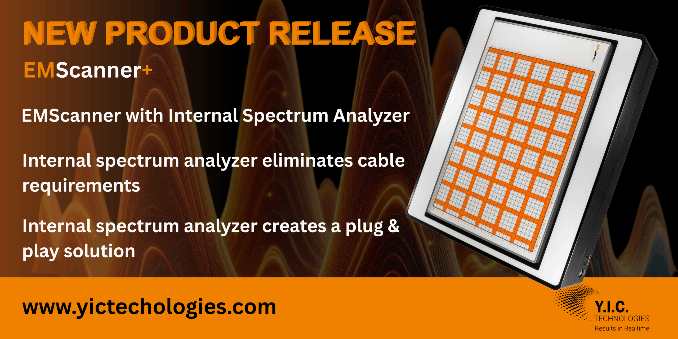 Gallery EMScanner+: 150 kHz- 6 GHz, w/ Real-Time Spectrum Analyzer, EMC desktop scanner