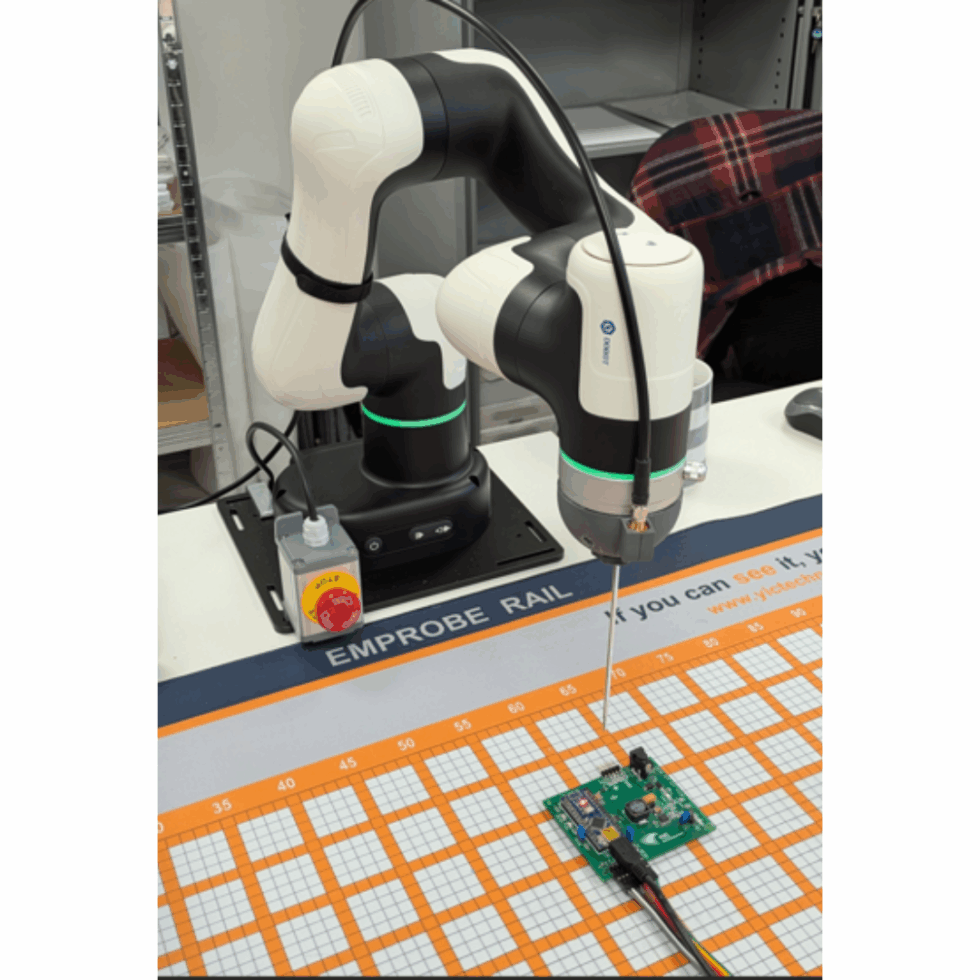 Gallery EMProbe-DBM-E6 — 6-Axis Robotic Near-Field EMI Diagnostics on the Bench